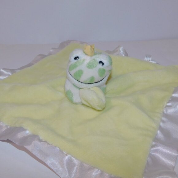 Cloud B Frog Prince Yellow Green Peekaboo Lovie Security Blanket Baby Lovey 2014 - Picture 3 of 10